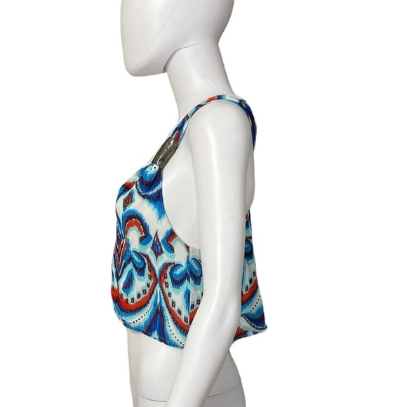 Bebe Printed Crop Top Size S - Picture 3 of 9